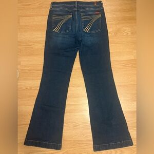 7 For All Mankind Classic Blue Denham Women's Jeans Gold Pocket Size 31